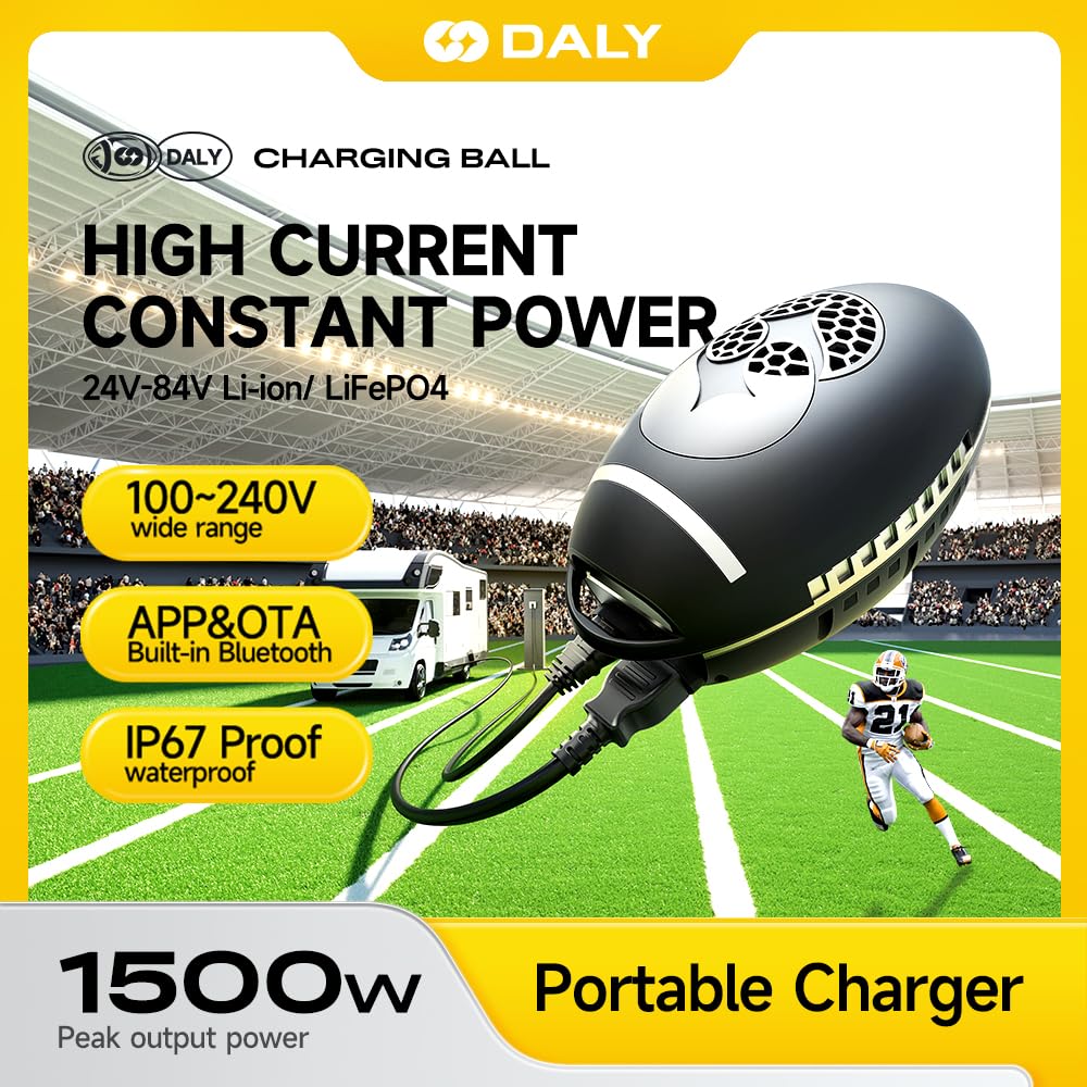 Amazon.com: DALY 84V 15A Lithium Battery Charger 1500W for 20S Li