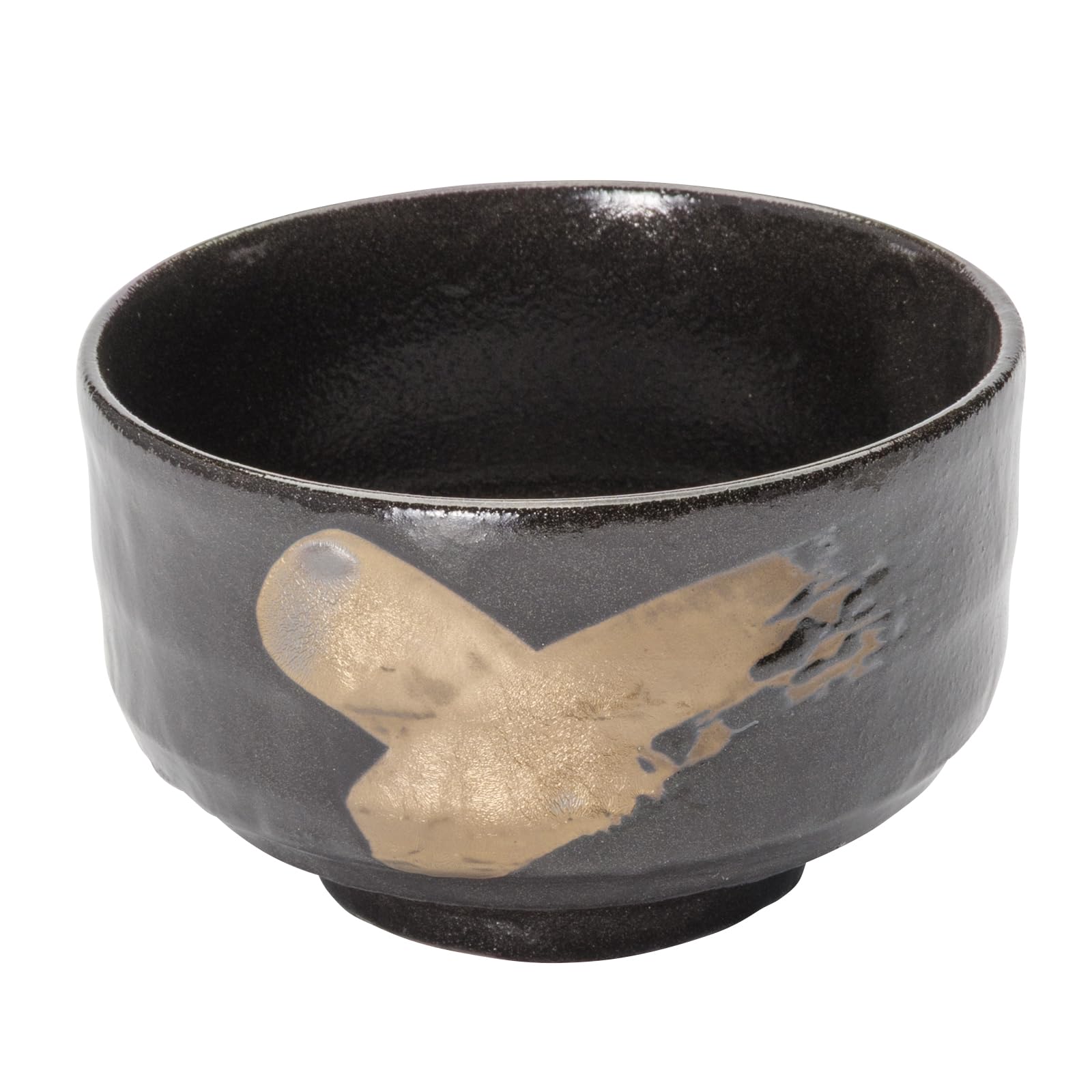 Mino Ware 504-24 Matcha Bowl, Tea Ceremony, Diameter Approx. 4.7 inches (12 cm), Black, Made in Japan : Home & Kitchen