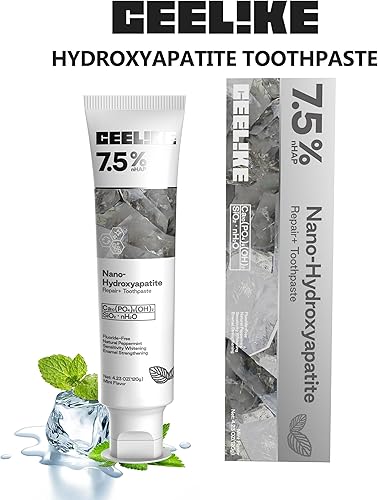 Miniatura 3 de Pasta de dientes hidroxiapatita al 7.5%  Fortalece el esmalte, protege las encías y refresca el aliento  Sin flúor, ideal para dientes sensibles,