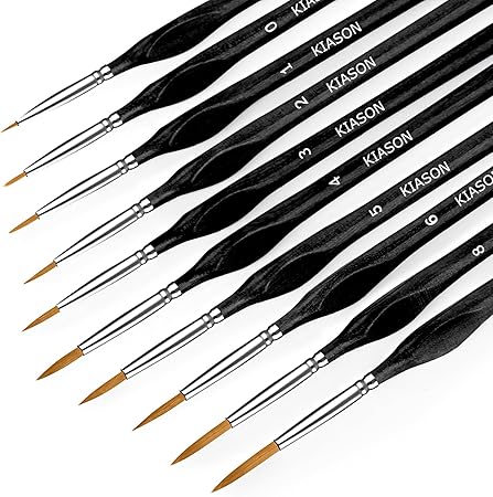10PC Miniature Paint Brush for Fine Detailing,Small Painting Brushes Set