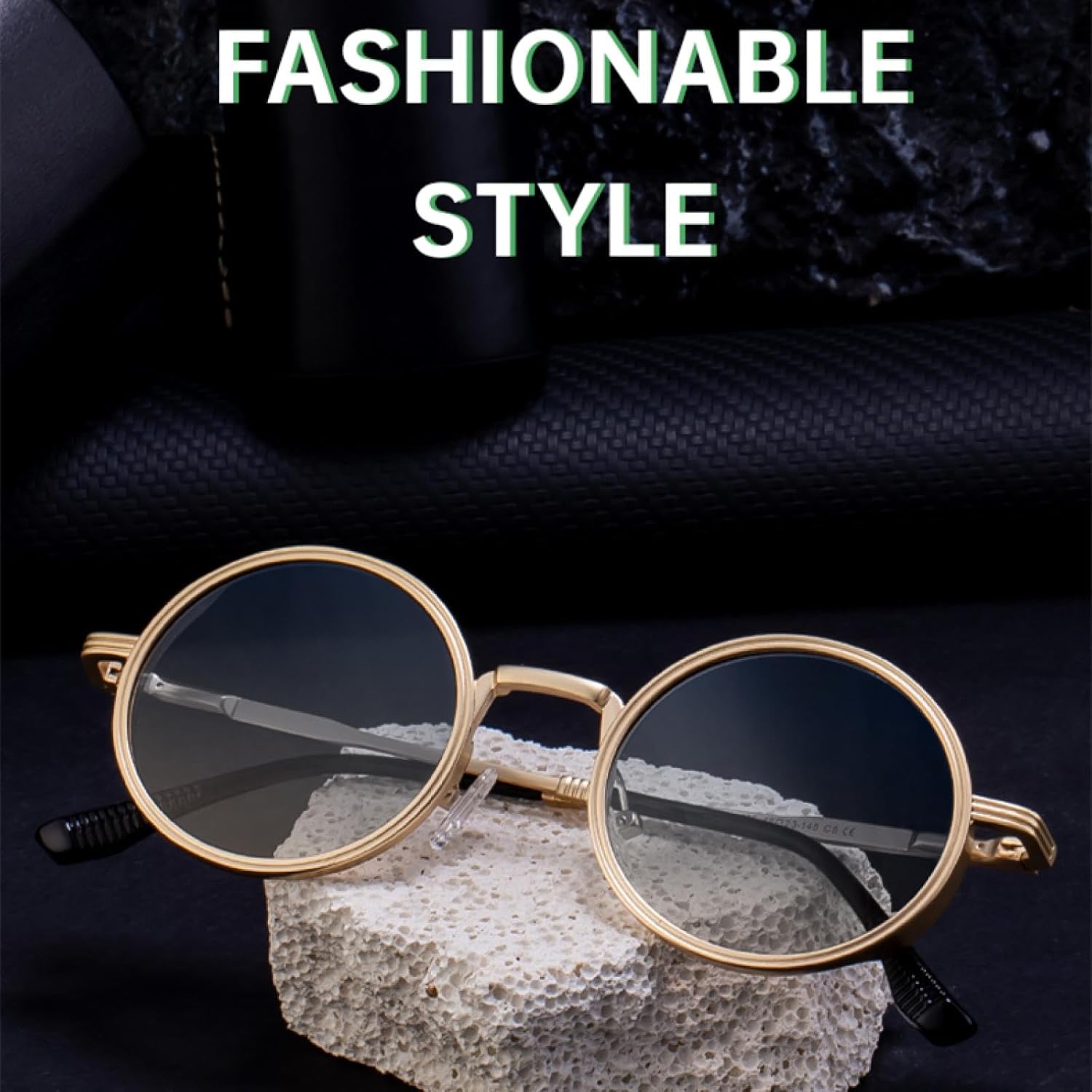 Punk Round Sunglasses for Women Men Luxury Trendy Metal Frame Steampunk Uv400