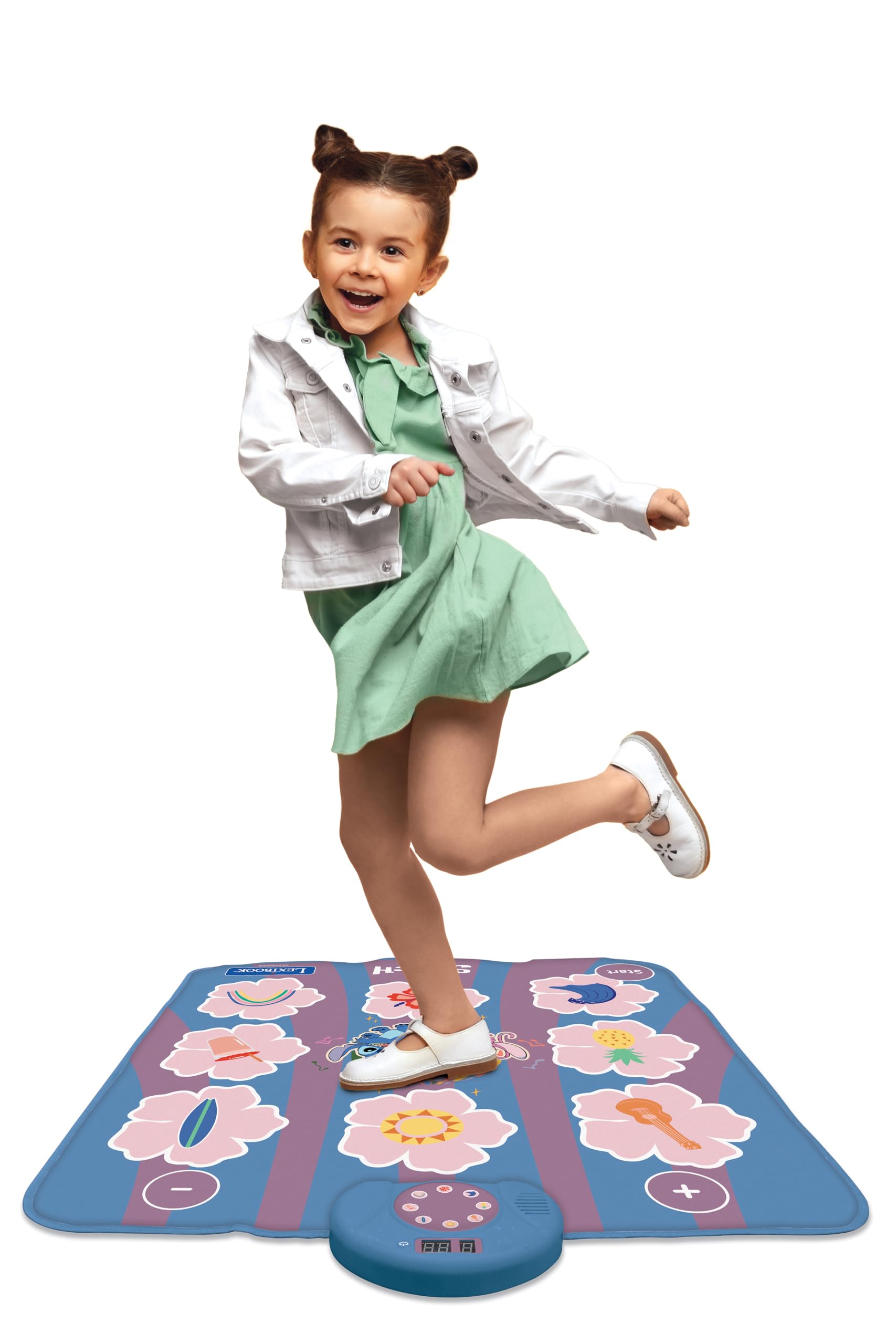 LEXIBOOK, Disney Stitch, Stitch Electronic Dance Mat, Bluetooth and Light-Up with 6 Game Modes, Pink, DM10D - Image 3