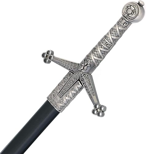 Espada de cruzada medieval de 33 pulgadas (83.8 cm) con vaina, elige tu estilo