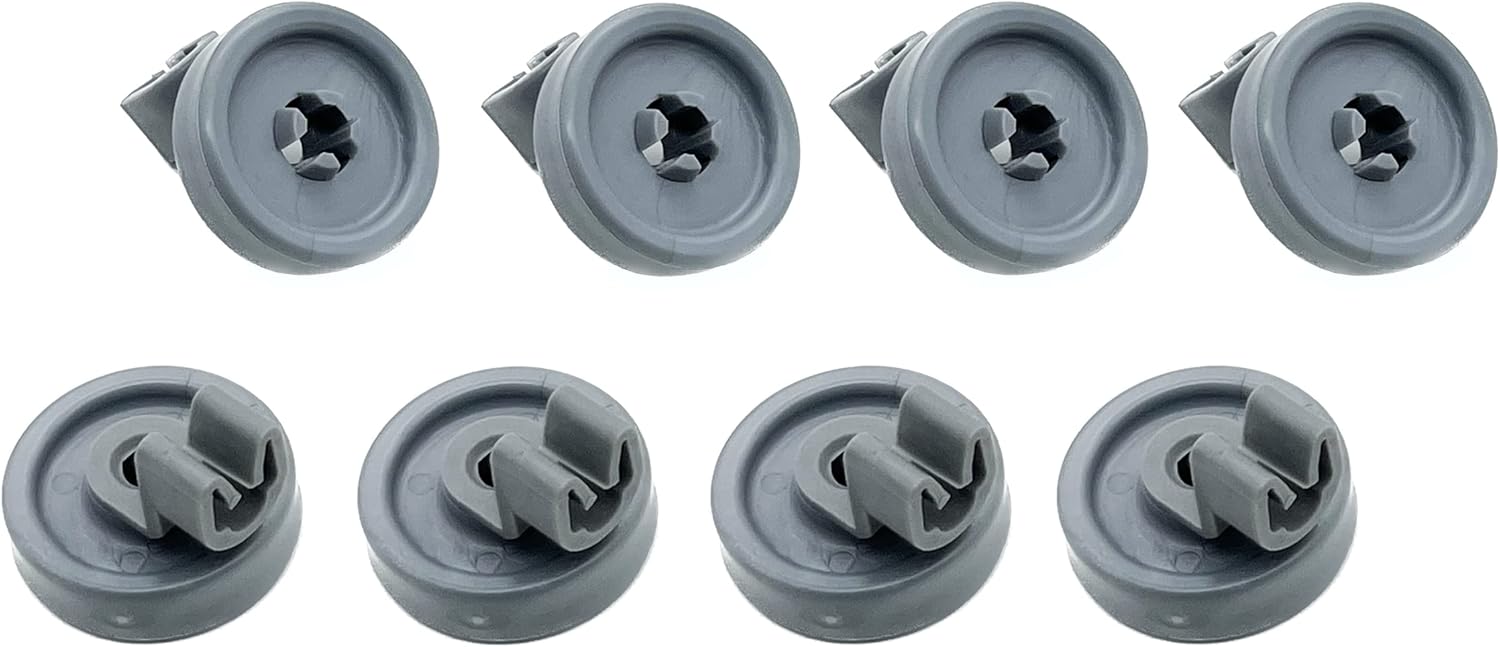Whole Parts Basket Lower Rack Wheel (8 Pack) Part# PS300001 - Replacement and Compatible with Some Viking Dishwashers