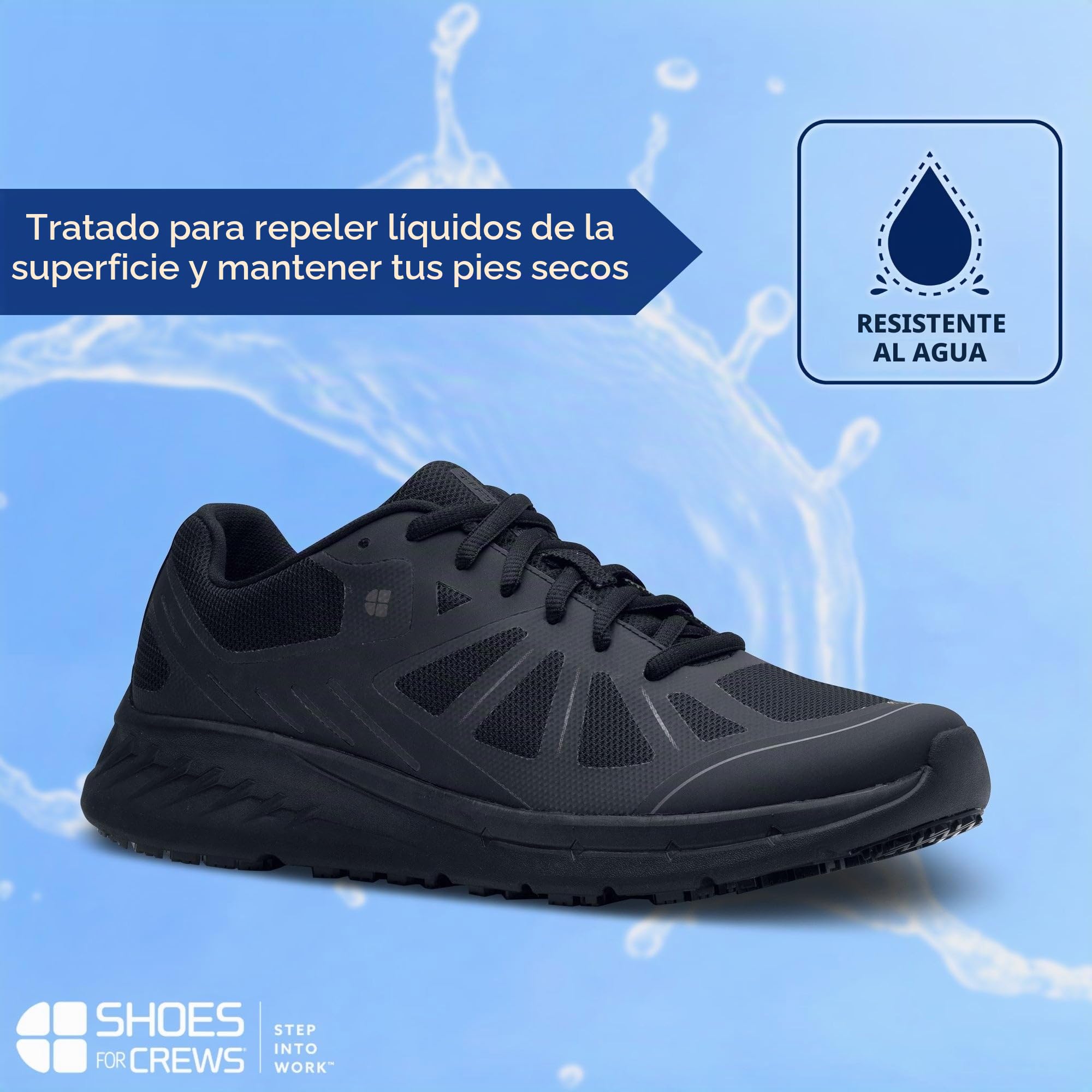 Shoes for Crews Zapatilla Endurance II para Hombre, Antideslizante, Cómoda | Transpirable, resistente a líquidos, acolchado adicional, TRIPGUARD, antideslizante para hostelería y restauración