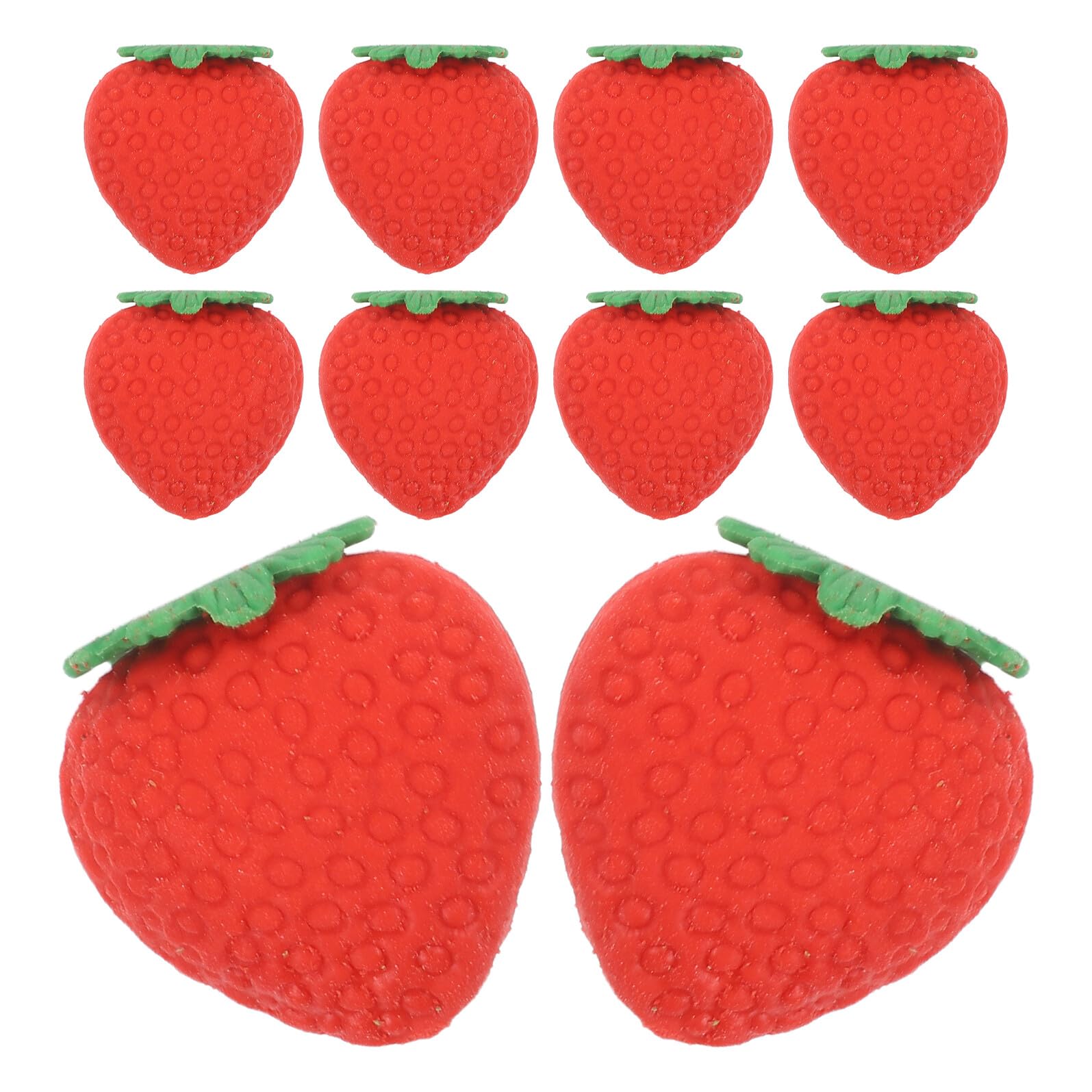 SUPVOX 100 Gomme a Forma di Fragola Rossa Miniatura per Studenti Gomme Minuscole Portatili per Uso Quotidiano a Casa e Scuola in Confezione da 100 Pezzi
