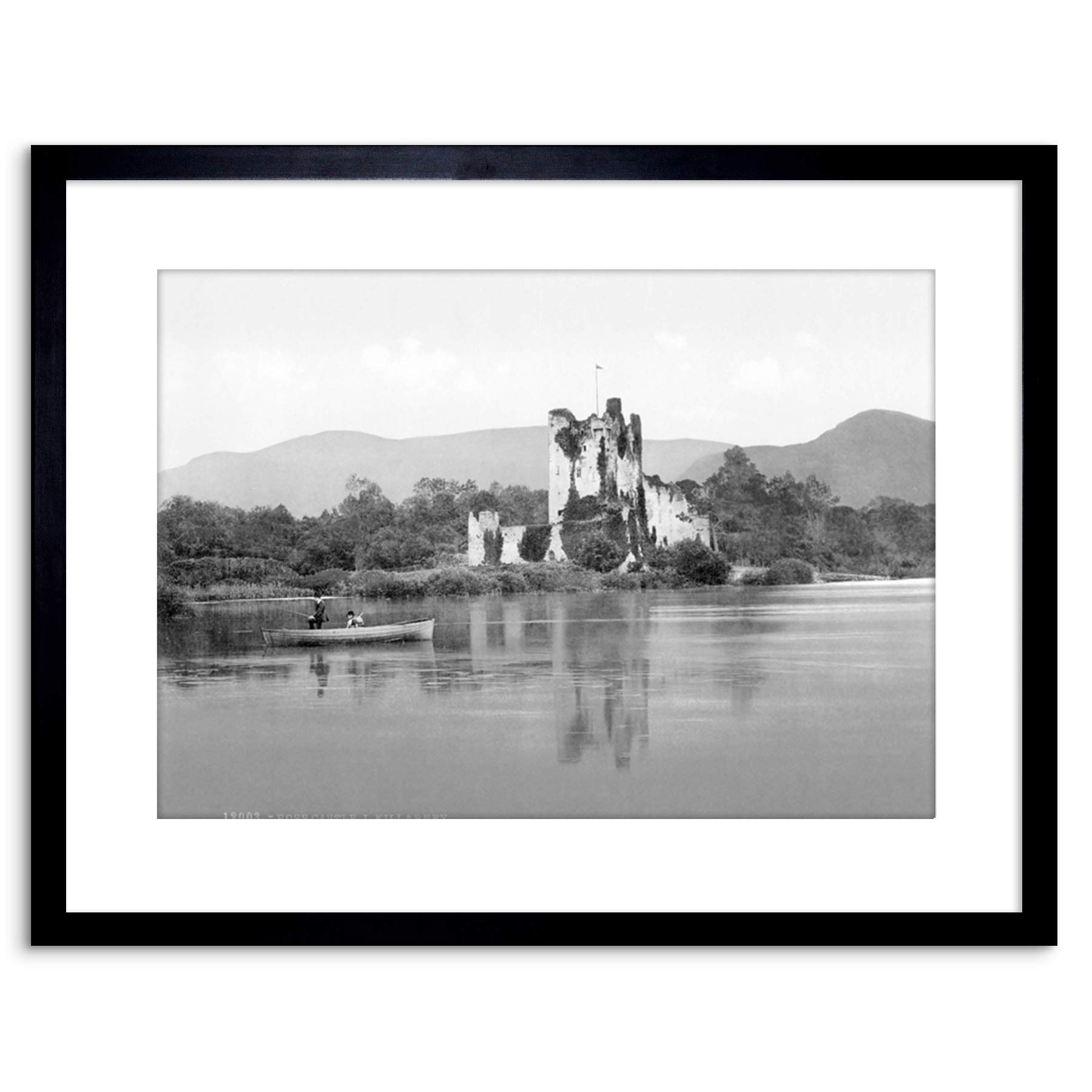 Wee Blue Coo VINTAGE PHOTO ROSS CASTLE KILLARNEY KERRY SCENIC IRELAND FRAMED PRINT F97X6252