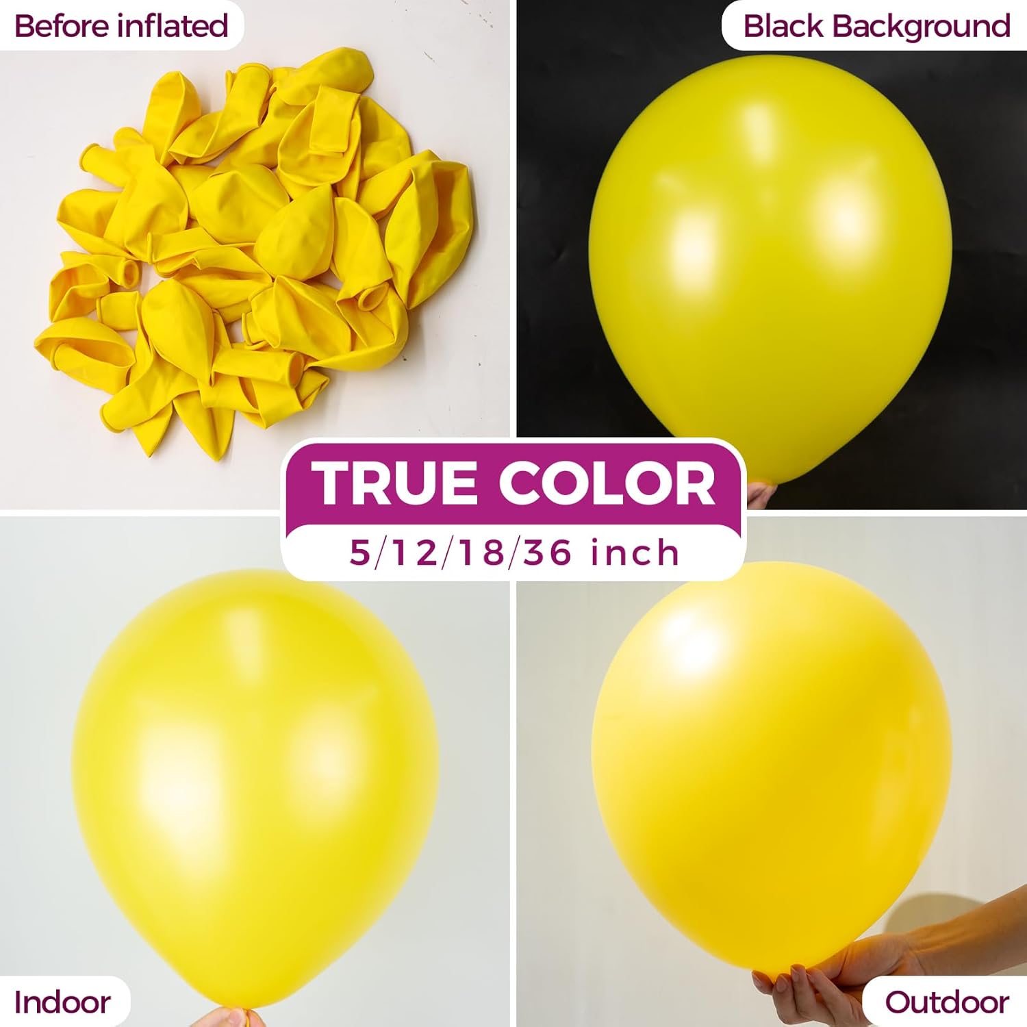 Bezente Yellow Balloons Latex Party Balloons - 150 Pack 5 inch Matte Small Yellow Helium Balloons for Birthday Wedding Bridal Shower Summer Party Decorations thumbnail