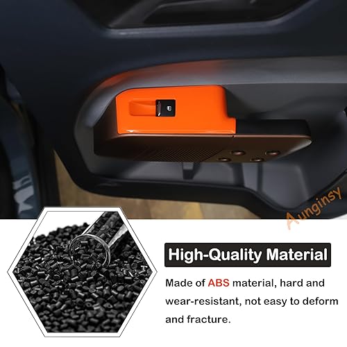 Miniatura 10 de Cubierta de panel de botón para interruptor de elevación de ventana de puertas delanteras y traseras de automóvil compatible con Ford Maverick 2022