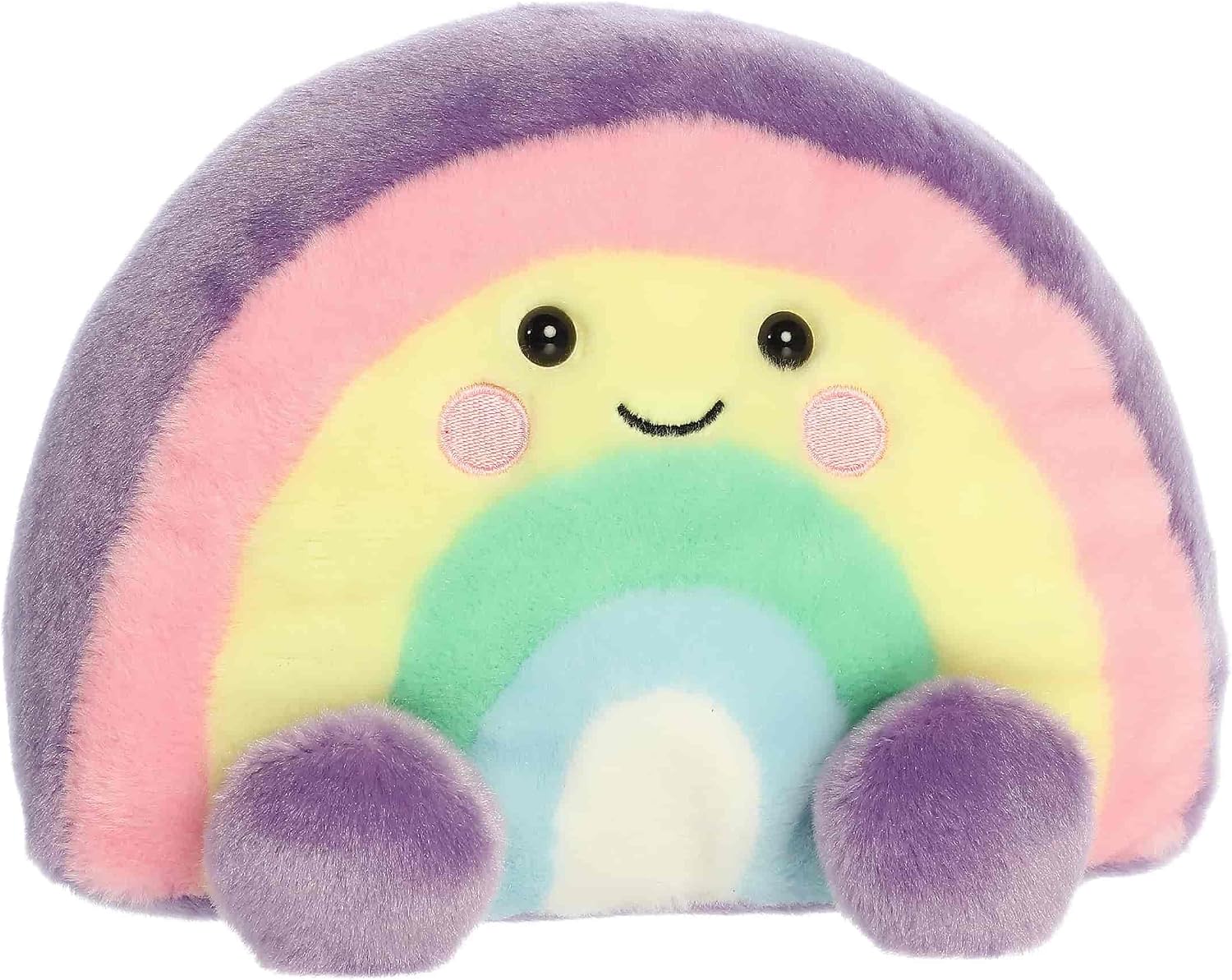 Aurora® Adorable Palm Pals™ Party Sized Vivi Rainbow™ Stuffed Animal - Fun Characters Now in Bigger Sizes - Perfect for Decorating Rooms and Birthday Gifts - Multicolor 8 Inches