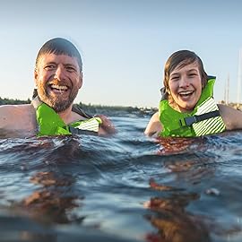 Stohlquist Kids Life Jacket 50-90 lbs - Coast Guard Approved Life Vest - Type III PFD for Boys and Girls - Secure & Adjustable Fit for Swimming, Boating & Water Sports