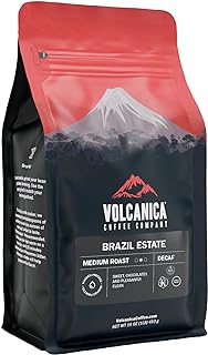 Brazil Decaf Coffee, Bracosta Estate, Ground, Swiss Water Processed, Fresh Roasted, 16-ounce