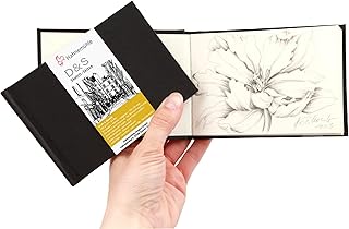 Desenho D&S Sketch Book 140 g/m², preto, A6, retrato, 62 fls