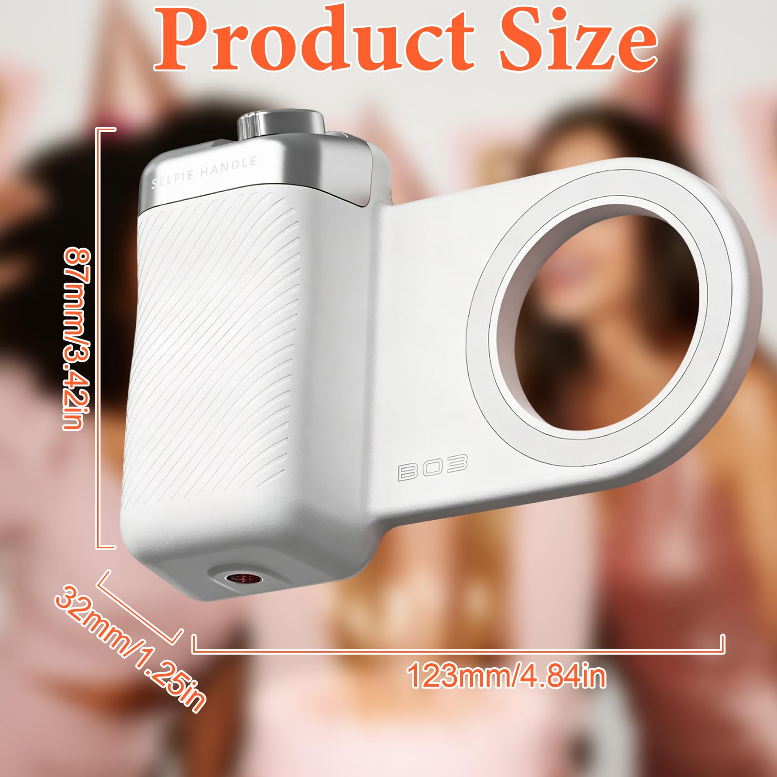 Poignée pour Smartphone, Support de Smartphone avec Lumiere à Selfie