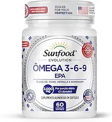 ÔMEGA 3-6-9 EPA 2.000MG 60 SOFTGELS SUNFOOD EVOLUTION