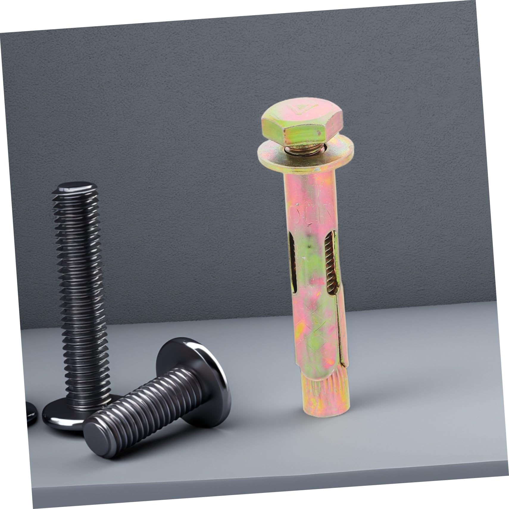 SOLUSTRE 50piezas Tornillos De Fijación Anclajes Metálicos Resistentes Para Mampostería y Ladrillo