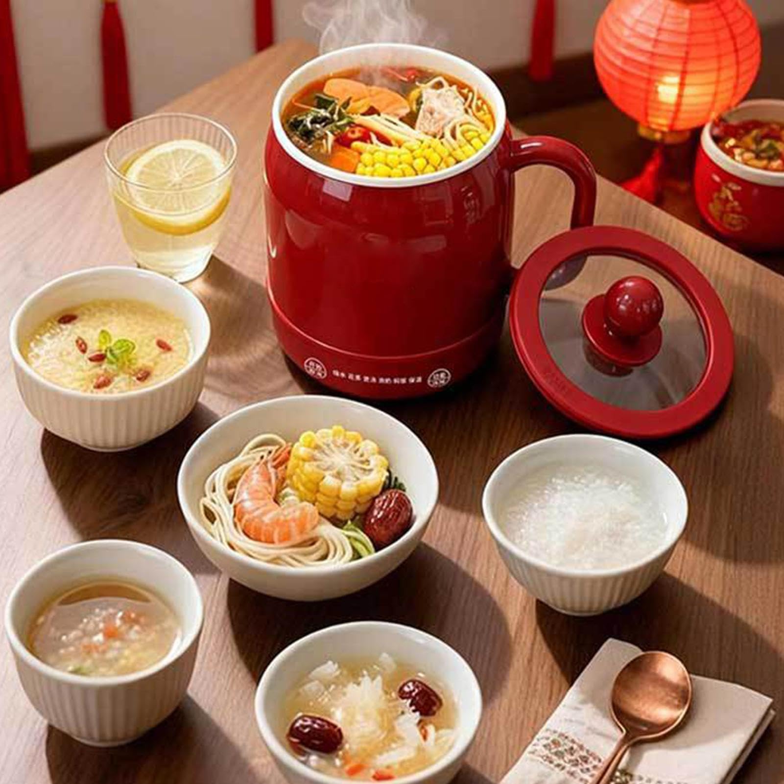 Pentola da zuppa 800 ml manico ergonomico antiaderente touch control
