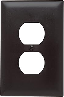 Legrand-Pass & Seymour TPJ8 Trade Master Jumbo Wall Plate with One Duplex Opening, one Gang, Brown
