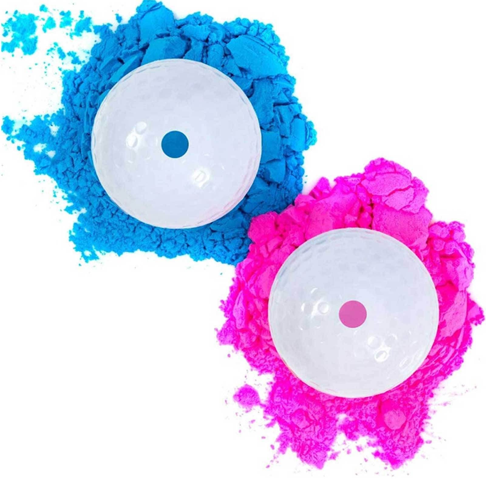 Golf Truco Explosivas Bolas con Polvo Rosa y Azul Regalo para Futuros Padres