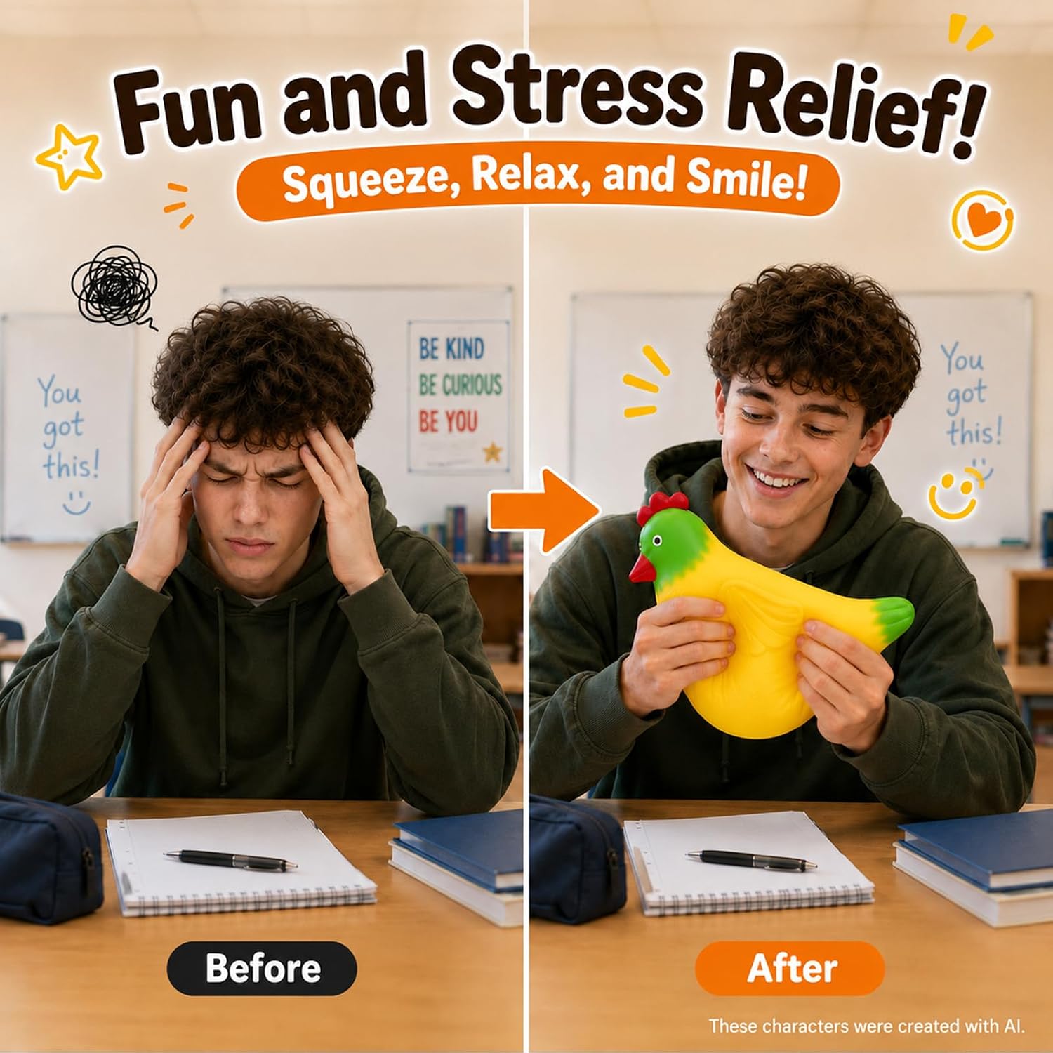 Jumbo Squishy Squeeze Toy, Giant Soft Slow Rising Fidget Sensory Toy image 5