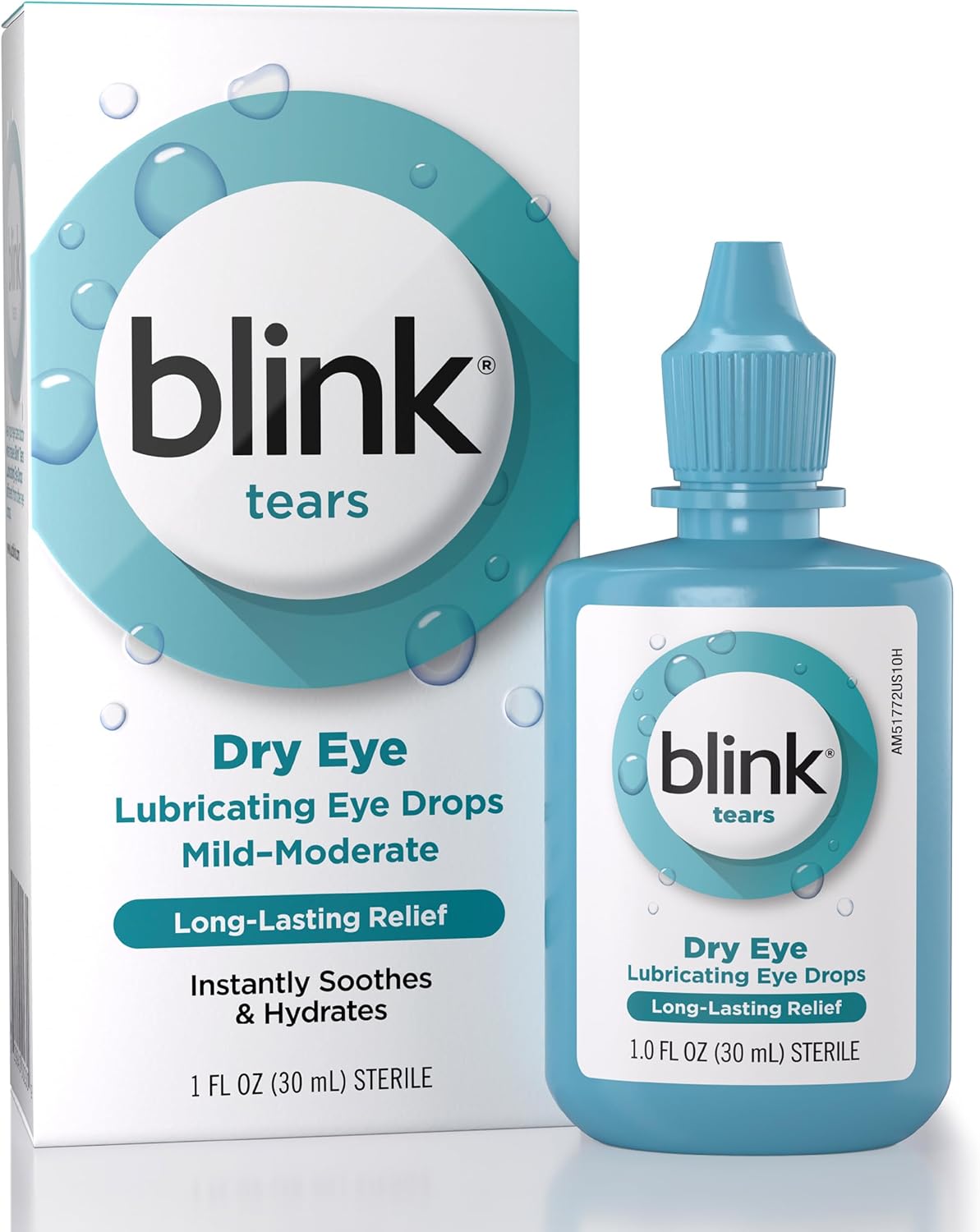Lubricante para ojos Blink en gotas, para ojos con sequedad moderada ...
