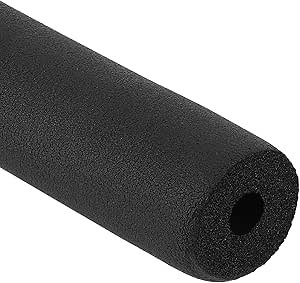 PATIKIL 2-Inch ID Pipe Insulation Foam Tube - 6ft Rubber Foam Wrap For HVAC & Outdoor Pipes