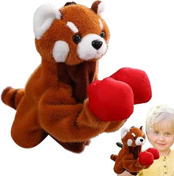 Hand Puppets for Babies,Funny Stuffed Toy - Boxing Puppet Toys with Extendable Arm for Kids Ages 3+ Role Play Classroom Home Birthday Christmas Nighttime