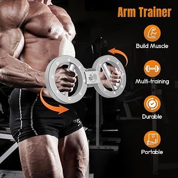 Burn Rotator Machine,12 Pounds Arm Workout Equipment,Forearm Strengthener with 360° Rotatable,Multifunctional Strength Training Equipment with Resistance Adjustable for Home and Gym Workouts