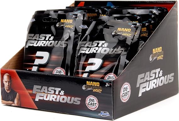 253201008 Fast Furious Blind Nano Figure Surprise Package (includes 1 Surprise Car)