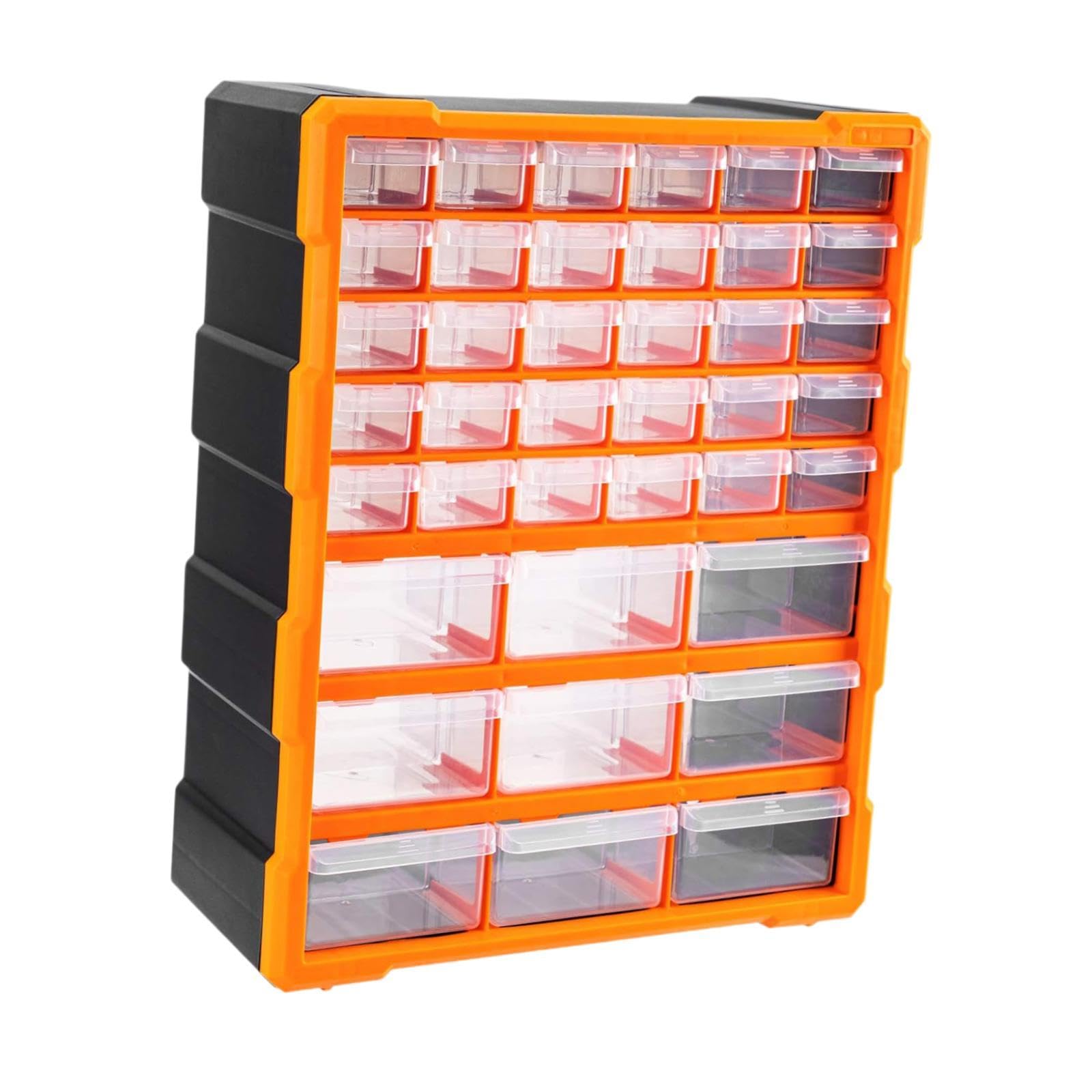 Generic Organizer Viti con Cassetti Trasparenti Contenitore Separato per Minuteria Scatola Porta Componenti Elettronici Box Compartimentato in PP Adatto per O, Stile c