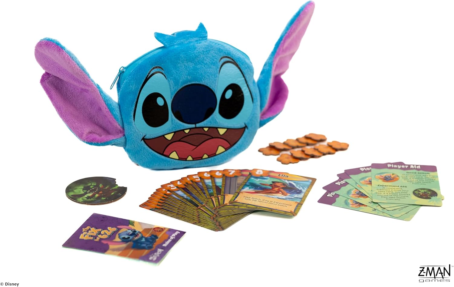 Asmodee Disney Stitch The Fix for 626: A Love Letter Game – Quick Deduction Card Game Featuring Disney's Stitch & Friends for Kids & Adults, Ages 8+, 2-5 Players, 10 Min Playtime