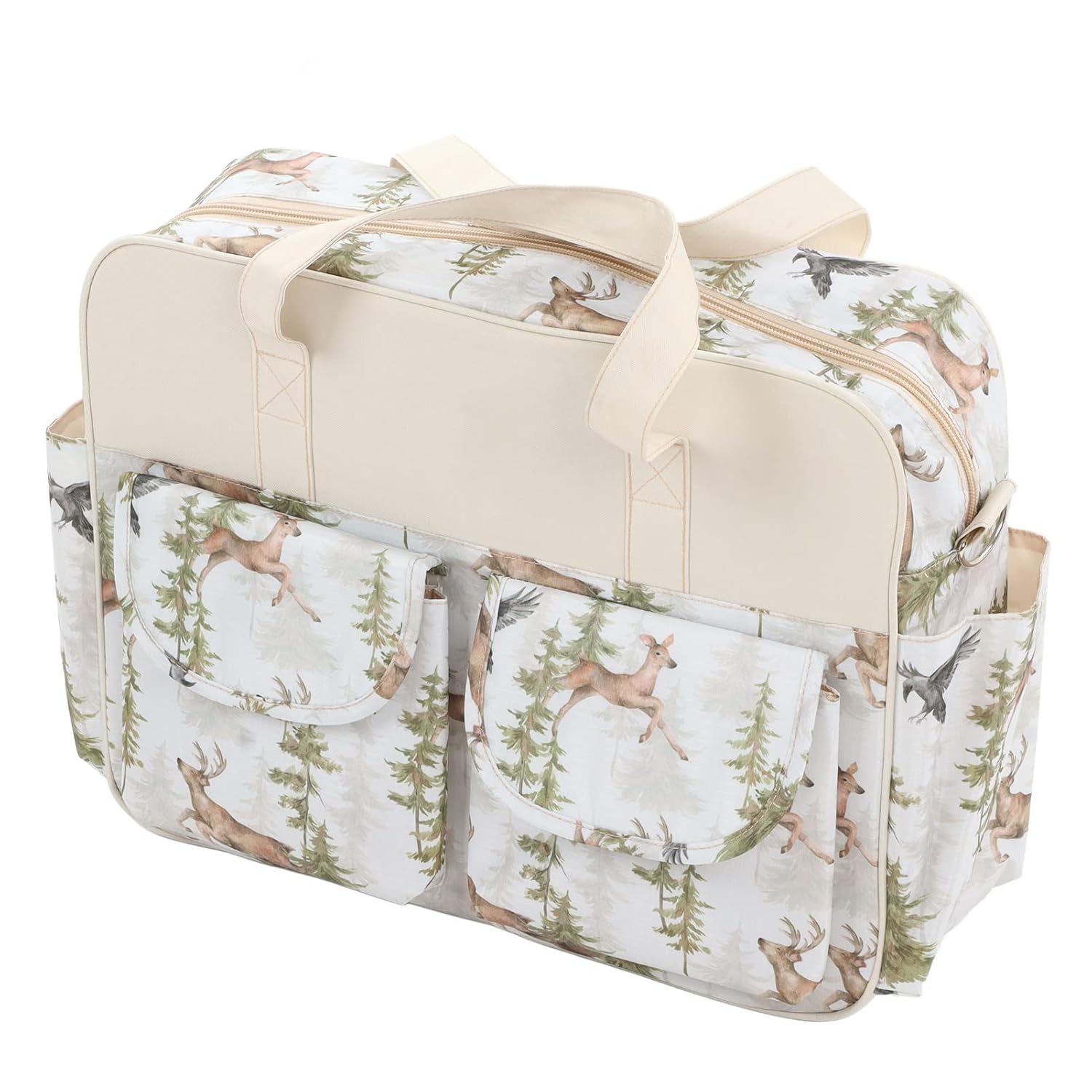 Nappy Changing Bags, Bump Diaper Bag Backpack for Mom and Dad (Forest Elk)