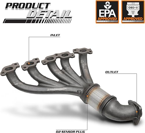 Miniatura 2 de M-AUTO Convertidor catalítico compatible con Chevrolet Colorado 2004-2006, GMC Canyon 2004-2006, Hummer H3 2006, Isuzu I-350 2006 3.5L Direct-Fit