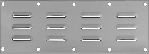 Panel de ventilación de acero inoxidable para accesorio de parrilla, fogatas de mampostería y cocinas al aire libre, 15 x 4-1/2 pulgadas
