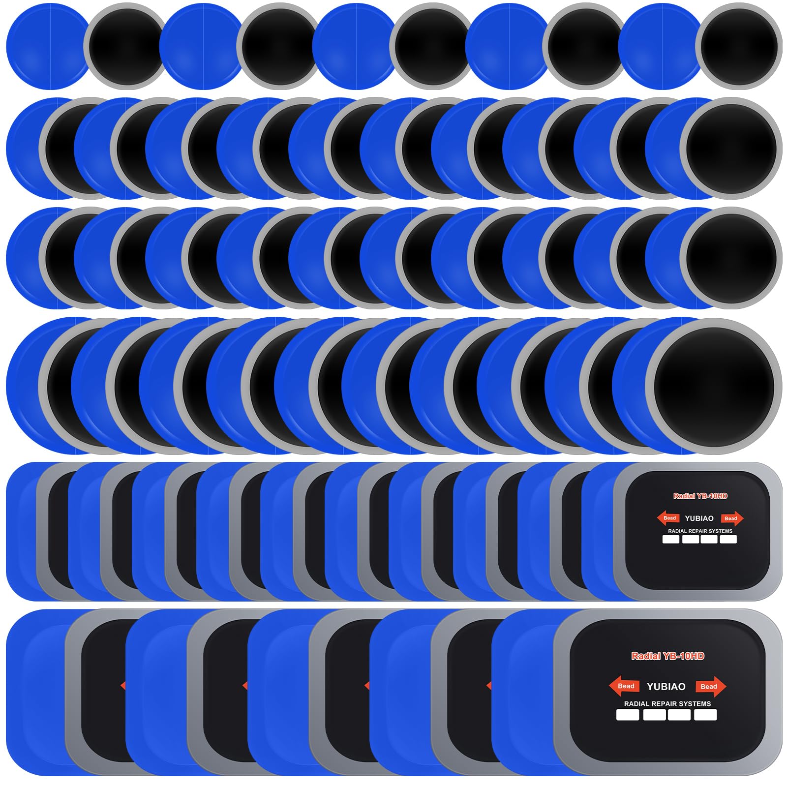 Tallew 100 Pcs Tire Patch Kit