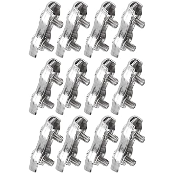 Double Grips Cable Clip, Wire Rope Cable Clamp Double Grips Fixing Wirerope Clips Cable Clamps Wire Rope Clips for RVs for Yachts