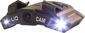 LIDCAM+ LC-WF-BZ Hands Free Hat Mounted Digital Action Camera, 1080P HD Wi-Fi with Full Audio and 1X to 4X Zoom, Black