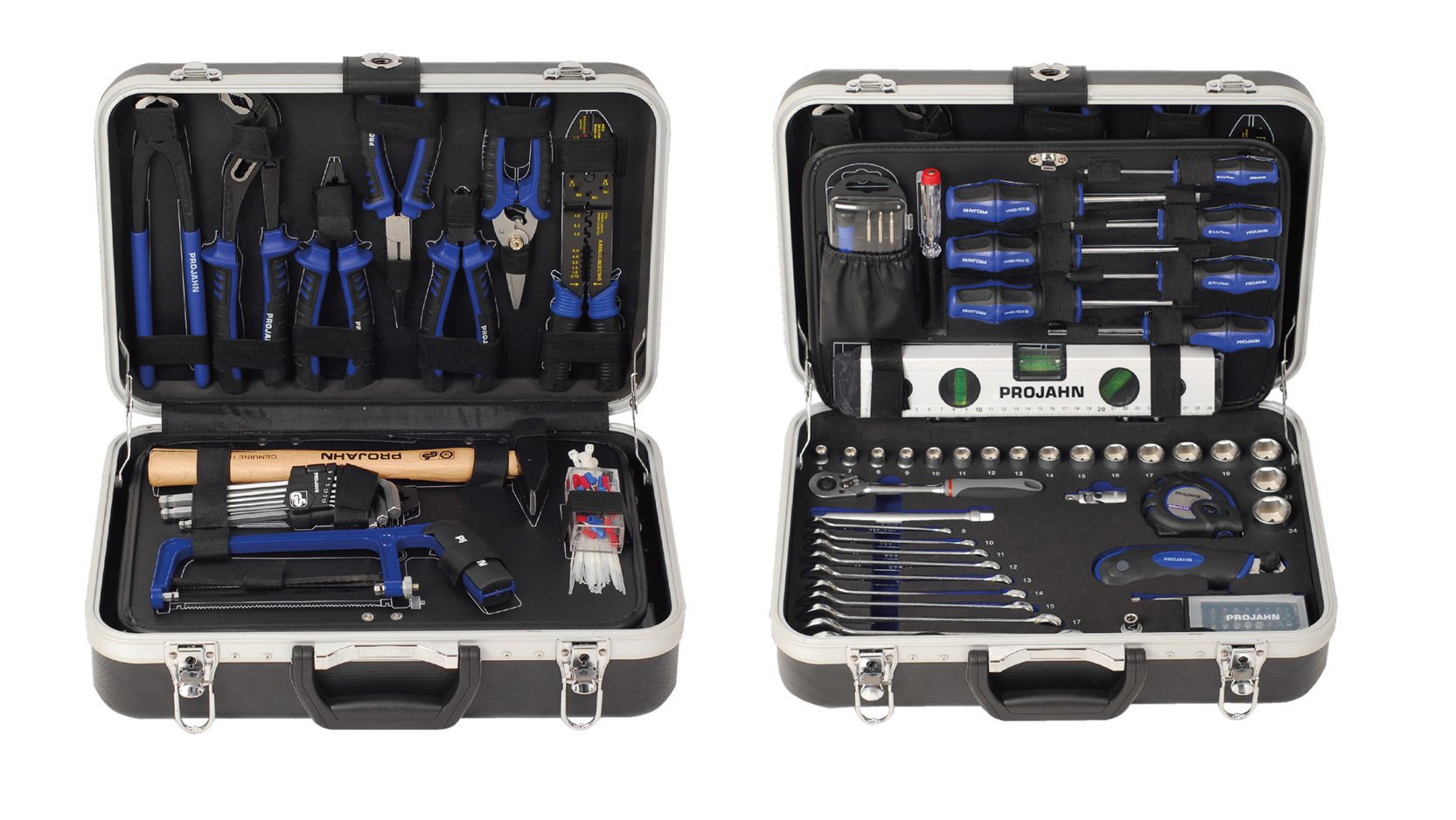 Projahn8682 3/8-Inch Compact Universal Tool Case - Black (164-Piece)
