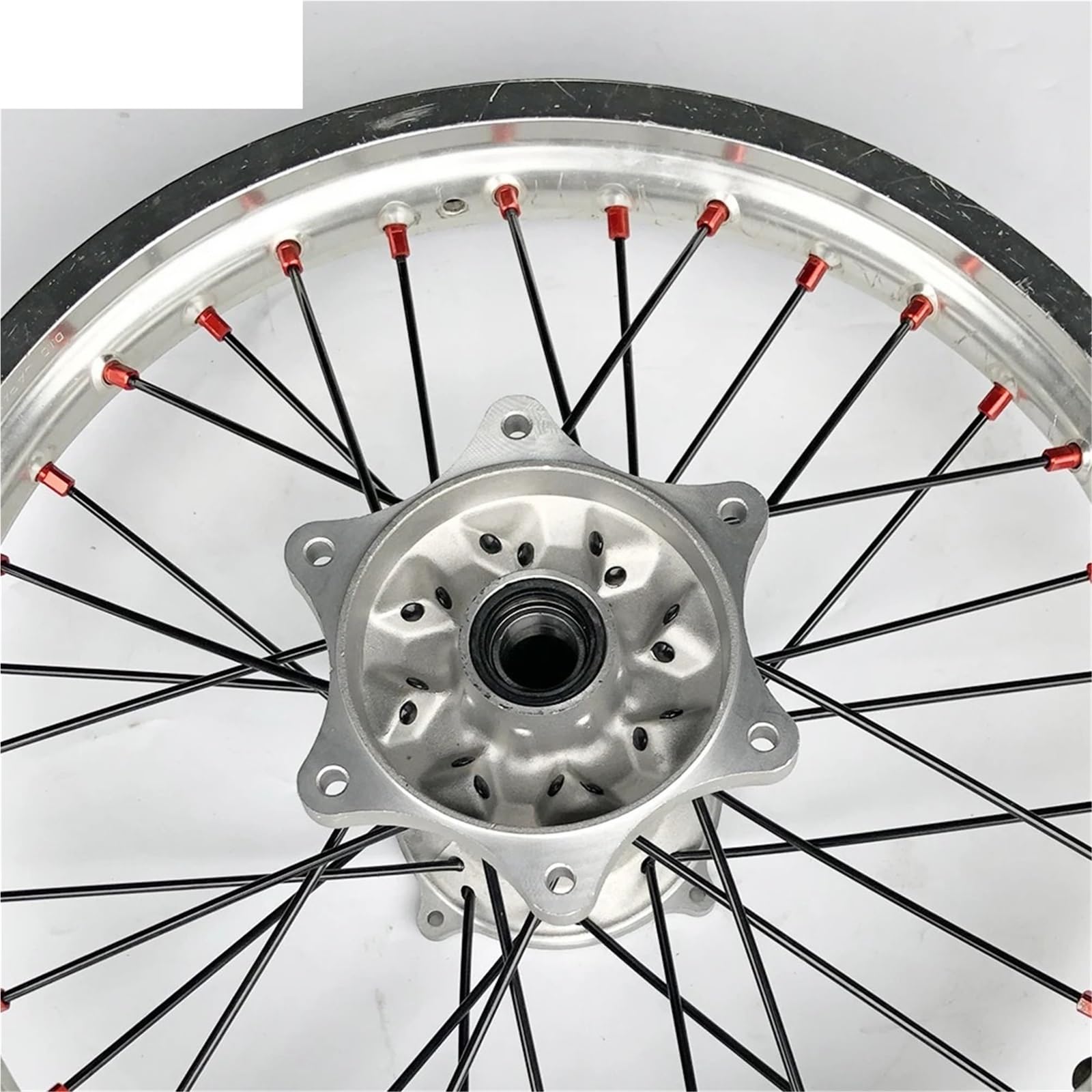 Piasty kół Motocykla Pasuje do CRF250X CRF250R CRF450R CRF450X motocykl 21 "przód 18" 19 "zestaw sutków do szprych tylnego koła Motocykla Piasta(19 Rear Red)