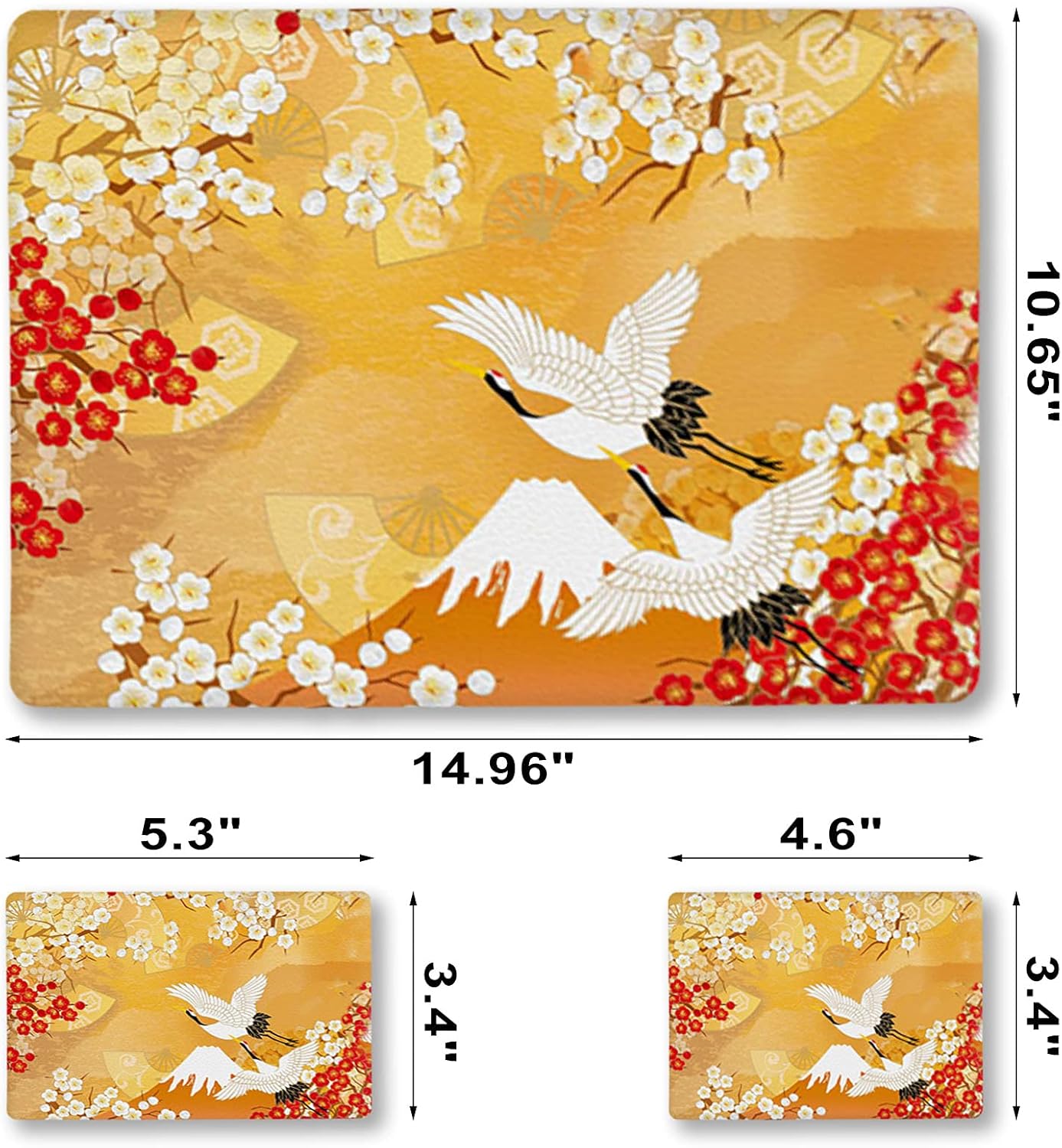 ArtSo Laptop Skin Sticker Decal, 12" 13" 13.3" 14" 15" 15.4" 15.6 inch Laptop Universal Netbook PC Notebook Vinyl Reusable Skin Sticker Cover Art Case Protector Personalized, White Crane : Electronics