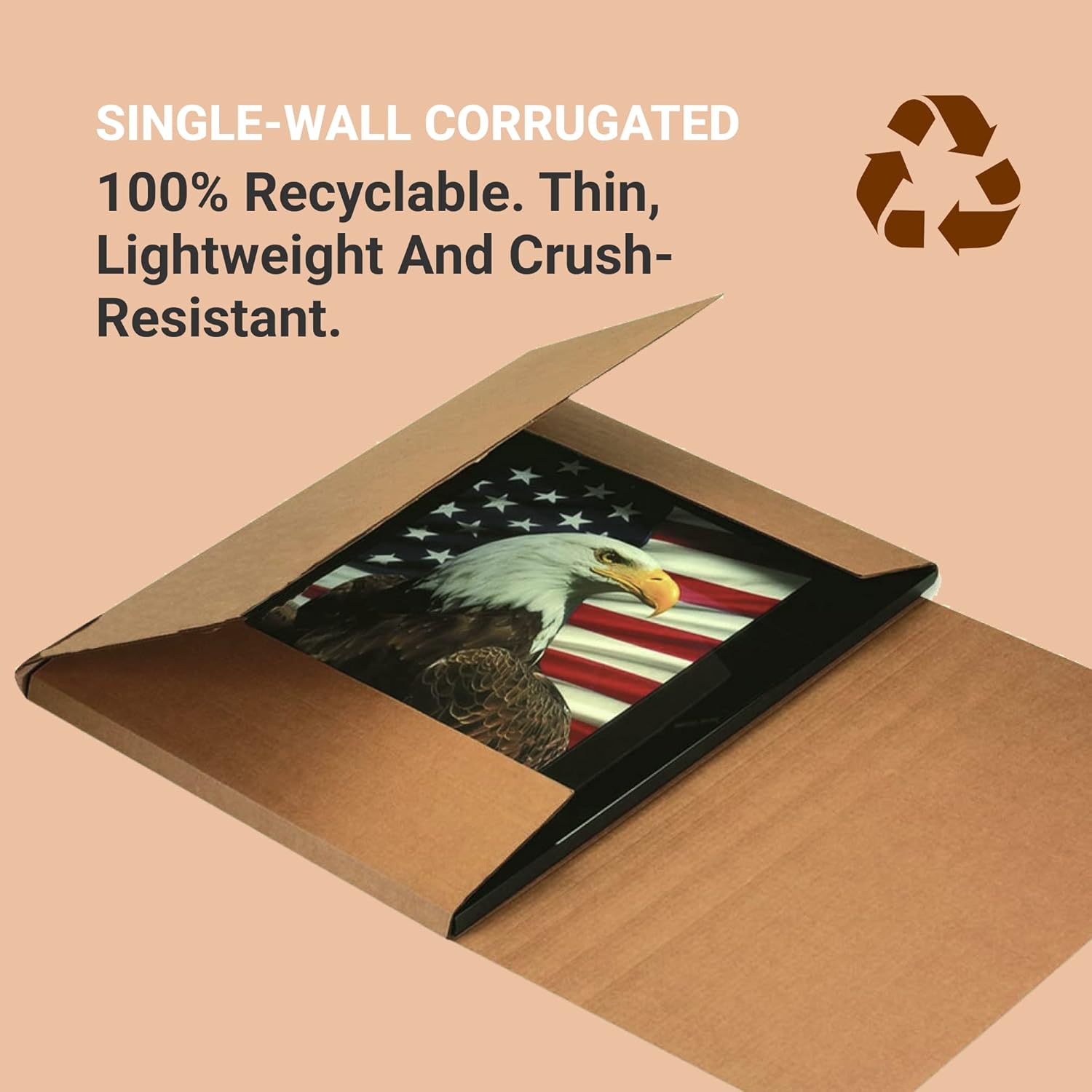 BOX USA Shipping Boxes Small 12.125"L x 9.125"W x 1"H 50-Pack - Corrugated Cardboard Box for Moving, Mailing, Packing, Packaging and Storage