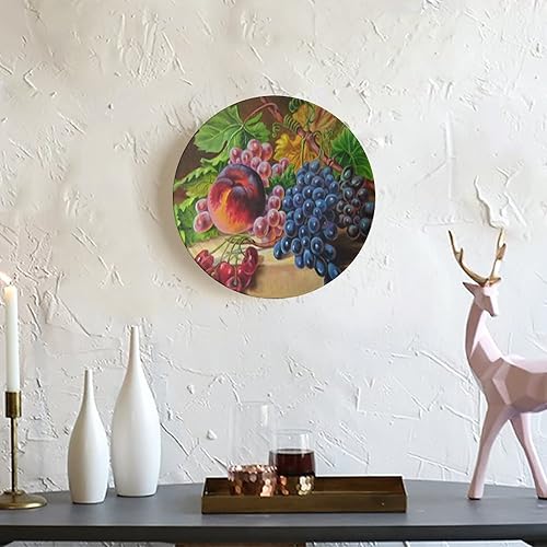 Miniatura 7 de Still Life - Plato decorativo redondo de frutas, 6 pulgadas, flor de limón con soporte, plato decorativo para decoración de mesa, accesorio para