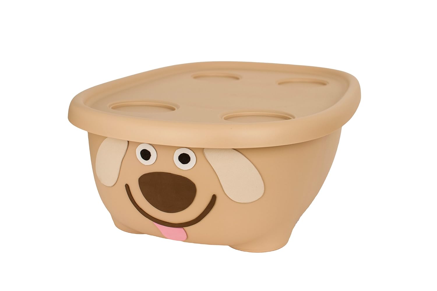 Prince Lionheart TUBIMAL Infant and Toddler Bath Tub - DOG | Tub Becomes a Storage Bin | Include a Stackable Lid and Infant Mesh Hammock | Innovative Outside Drain Plug | Perfect Bin for Toy Storage