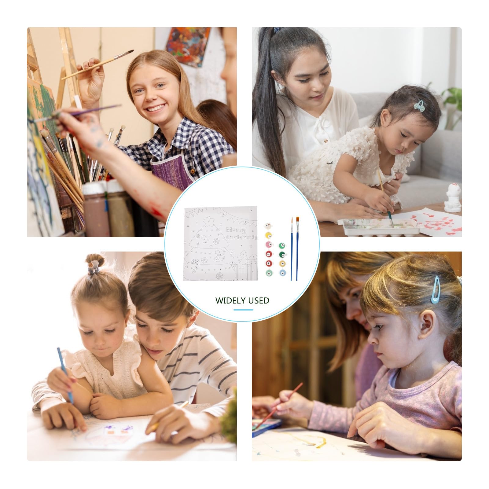 BESPORTBLE 8 Boîtes Peinture Numérique de Noël pour Garçon et Filles, Kit