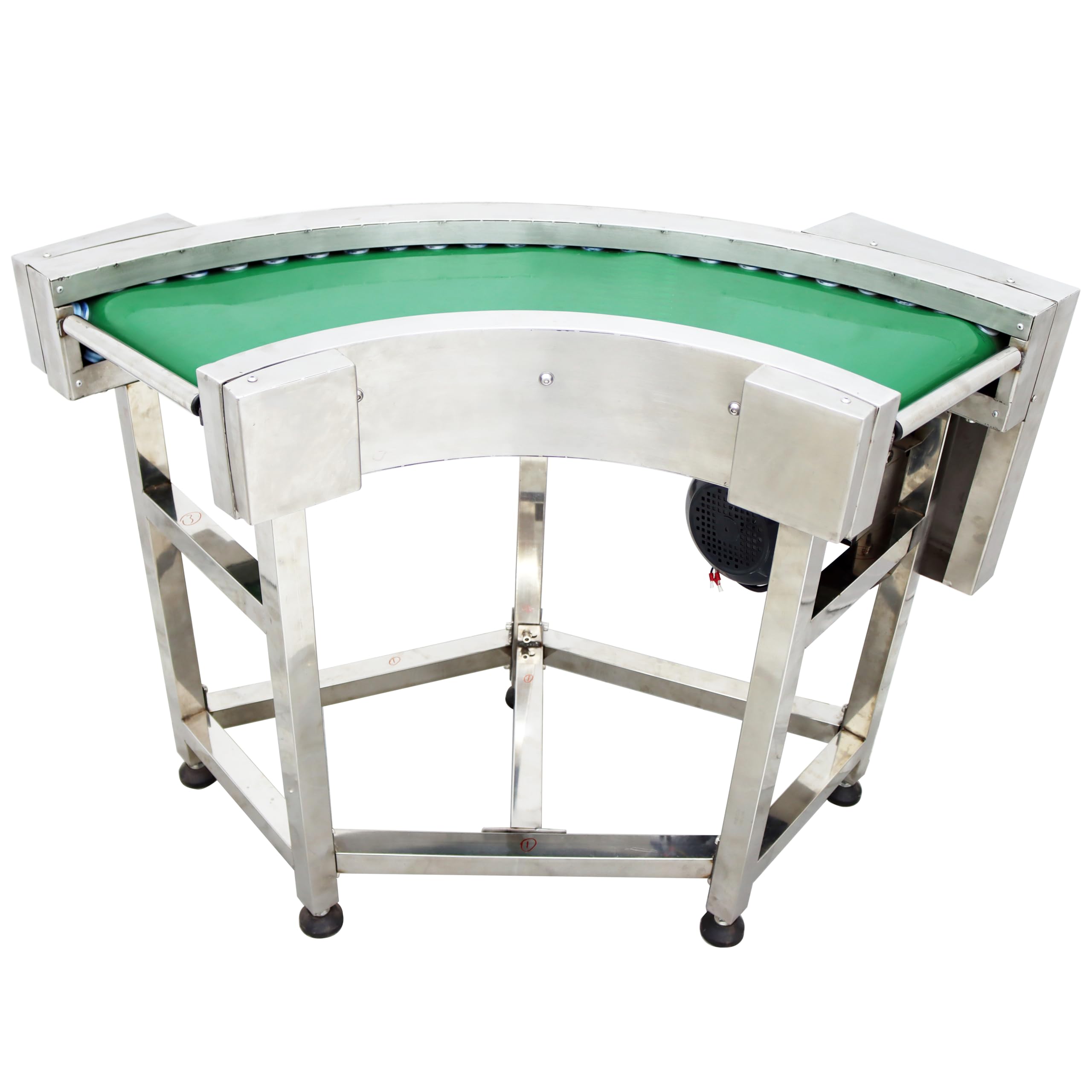 TECHTONGDA 90° PVC Flat Conveyor Belt Systems Stainless Steel Frames for Industrial Transport Conveyor Speed Adjustable