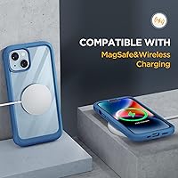 Vista 100 de Miracase - Funda magnética para iPhone 13 Pro Max de 6.7 pulgadas (compatible con MagSafe), transparente, completo, protector de pantalla de vidrio
