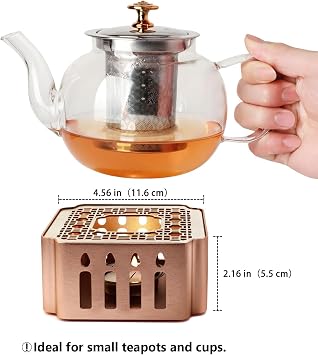 Tea Warmer Base Detachable, Includes Tealight Holder