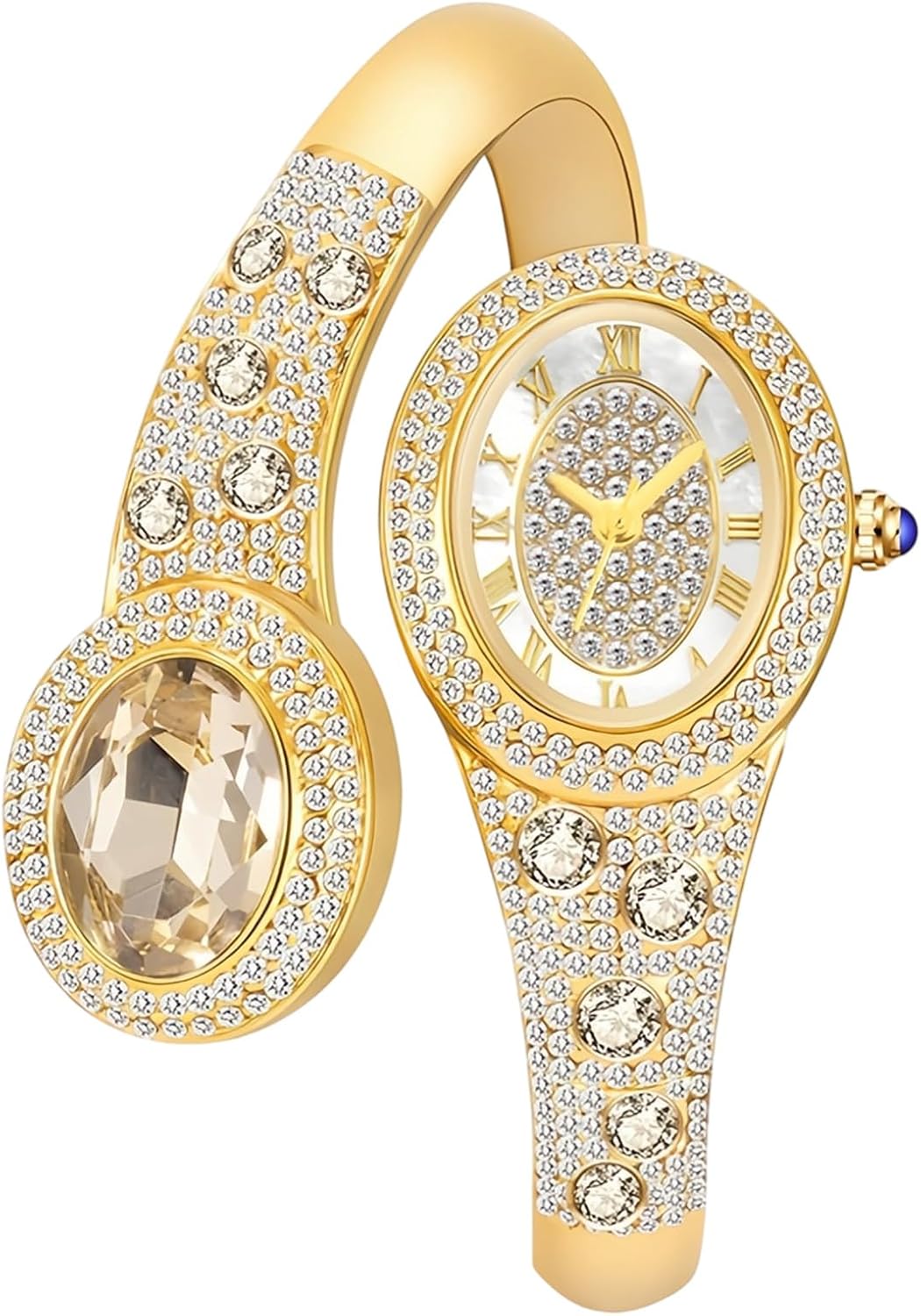 Gosasa Luxury Snake Bracelet Full Diamond Watch for...