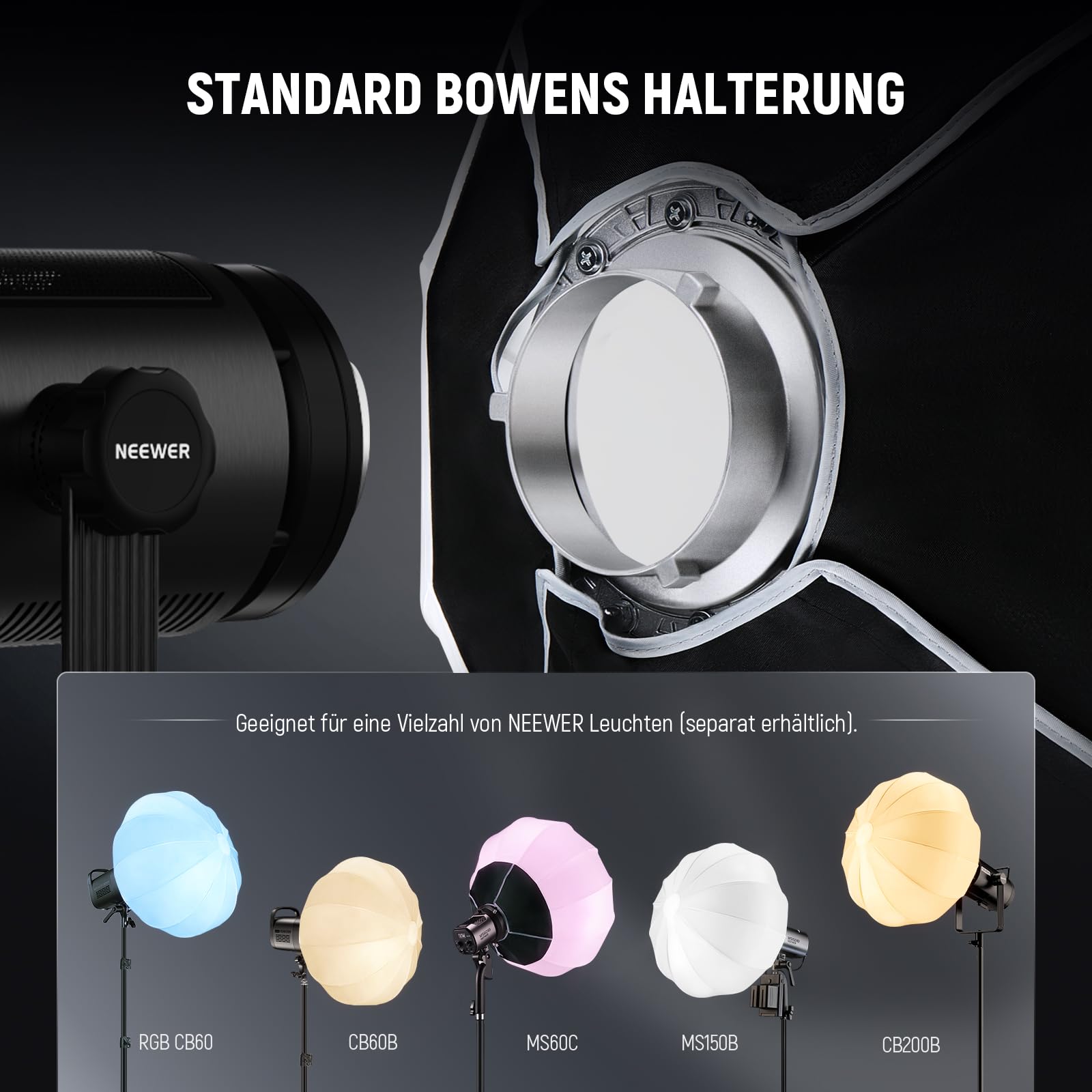 NEEWER Basics NS16L Lantern Softbox, 33,5", Schnellwechsel