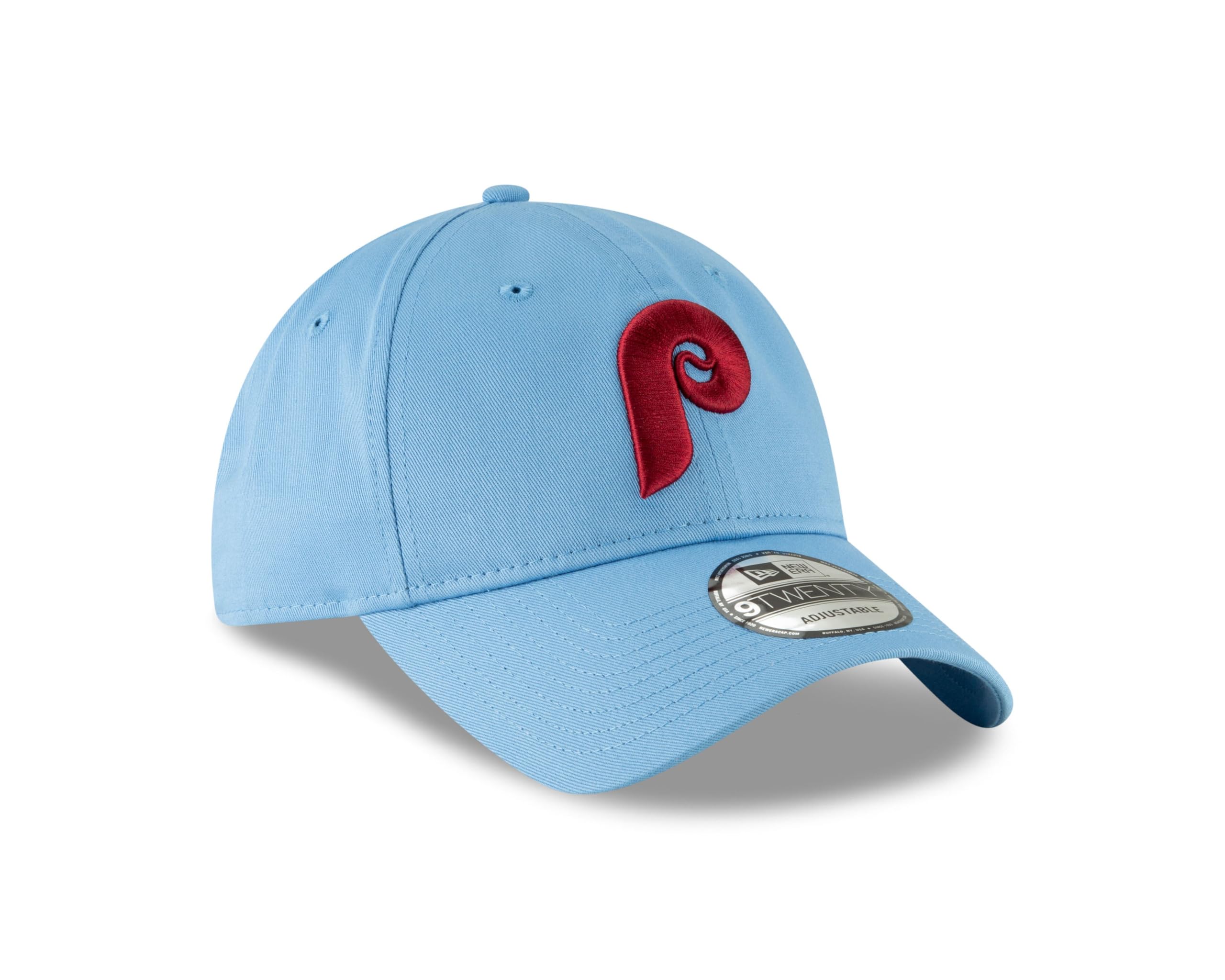 New Era Unisex MLB Core Classic 9Twenty Cap, Philadelphia Phillie - Pastel Blue - Image 3